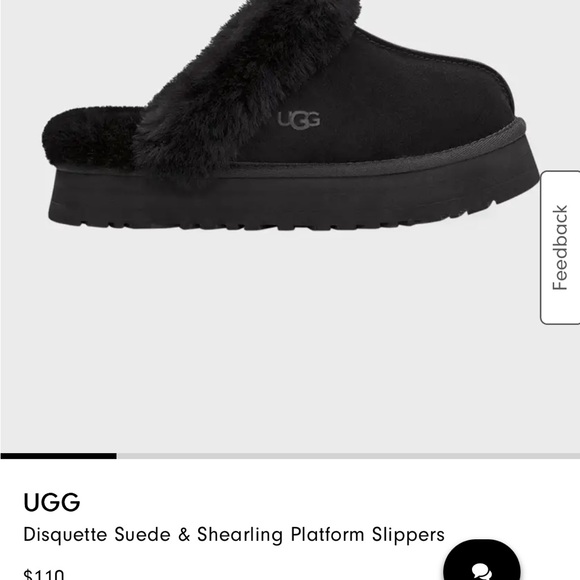UGG Black Women's Slippers - Picture 2 of 9